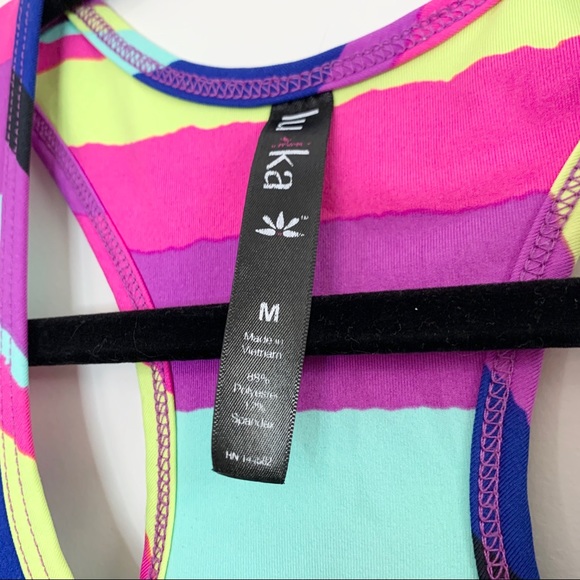 🌸LUKKA Multi Color Stripe Racerback Workout Tank - Picture 3 of 5